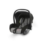 Tinnies Baby Carry Cot Car Seat - Black Check