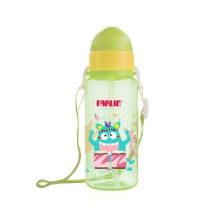 Farlin Gulu Gulu Straw Drinking Bottle 450ml - Green AG-20003-G
