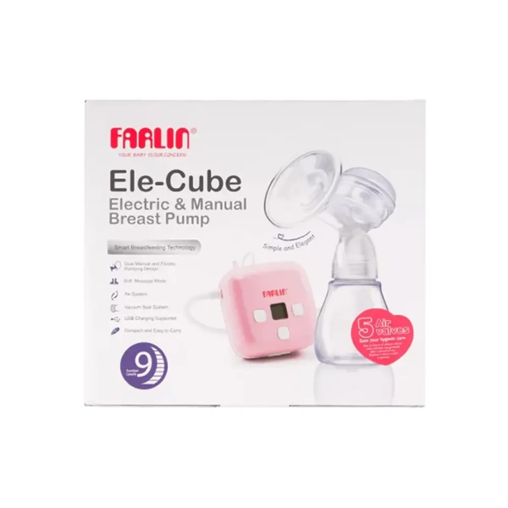 Shop Farlin Ele-Cube Breast Pump Electric & Manual AA-12002 at best price in pakistan