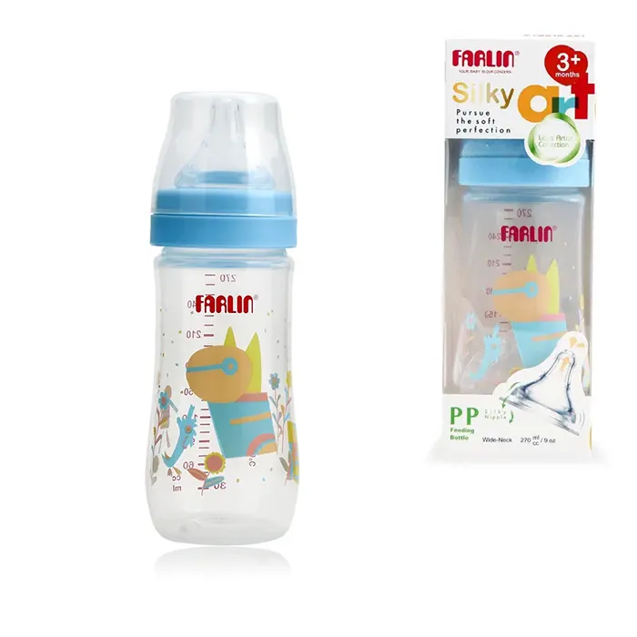 Farlin Little Artist Feeding Bottle 270ml - Blue - AB-42016-B