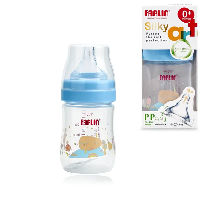 Farlin Little Artist PP Feeding Bottle 150ml - Blue - AB-42015-B