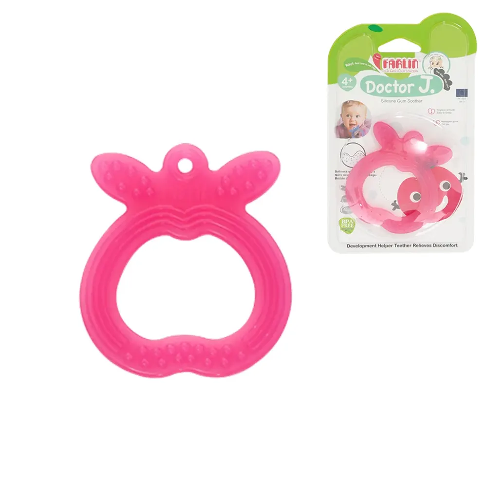 Farlin Silicone Gum Soother For 4 Months BF-14103-Pink