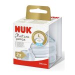 NUK Nature Sense Silicone Large Feed Teats / Nipples 2 Pcs Pack 6-18 Months