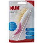 NUK 100% Baby Natural Hair Brush with Rounded Teeth Comb