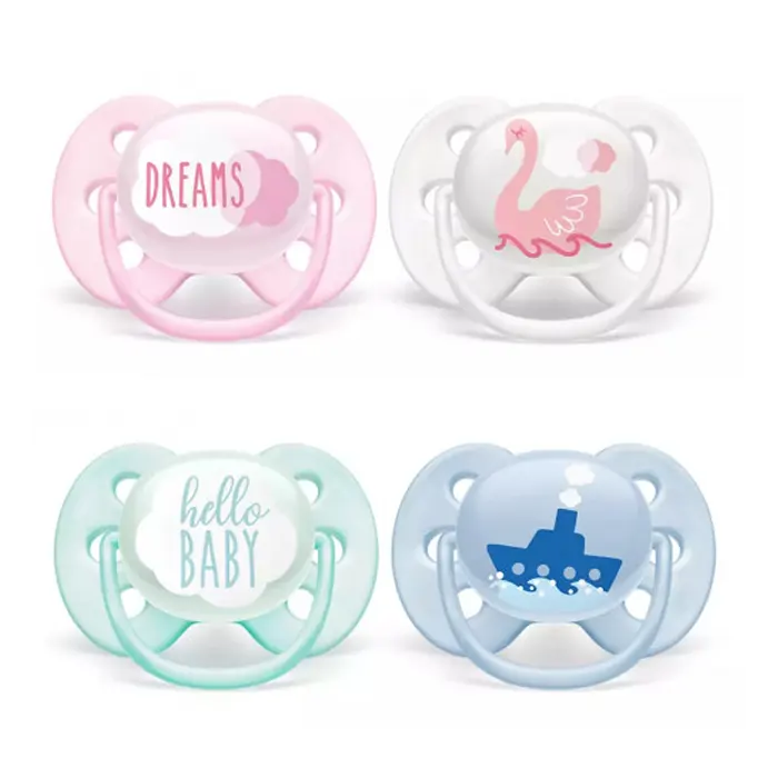 Philips AVENT SCF222/01 Ultra Soft Orthodontic Baby Pacifier, 0-6m