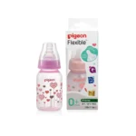 Buy Pigeon Flexible Peristaltic Slim Neck Premium Clear PP Feeder 120ml - Pink A79226 online at best price with cod in Pakistan
