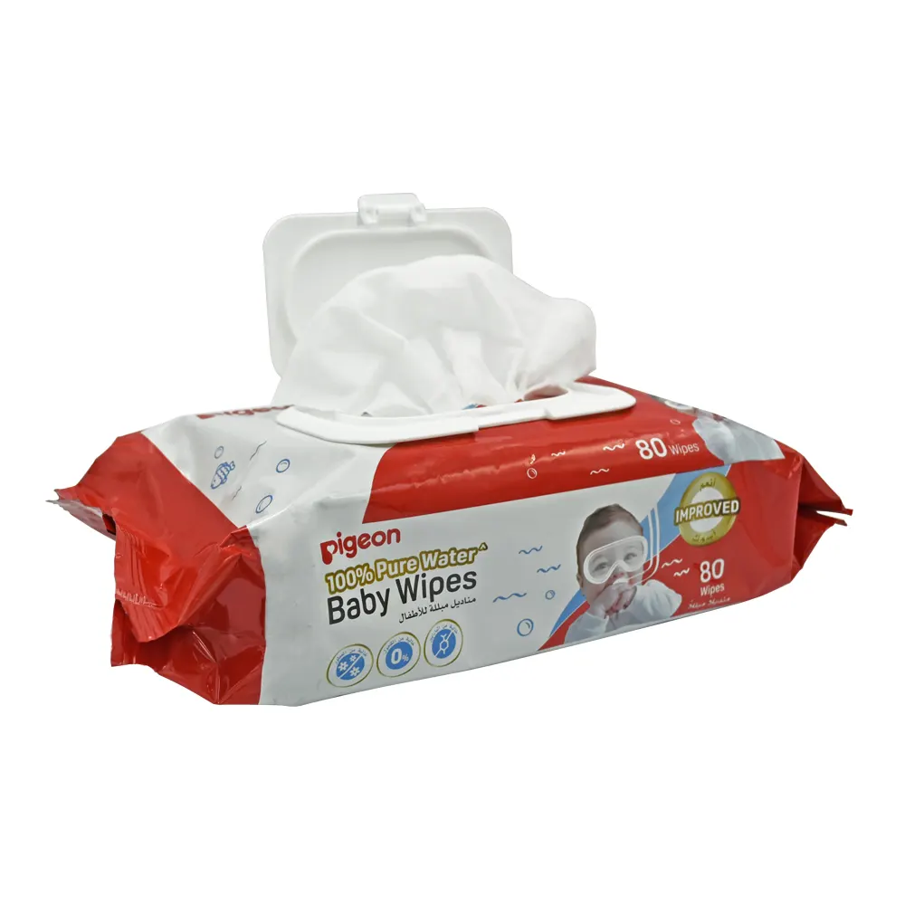 Buy Pigeon Water Wipes 80 Wipes flip top P387 online at best price with cod in Pakistan
