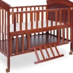 Tinnies Wooden Baby Cot With Cradle Brown T902-021