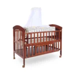 Tinnies Wooden Baby Cot With Cradle Brown T902-021