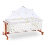 Tinnies Wooden Baby Cot With Cradle Brown T902-021