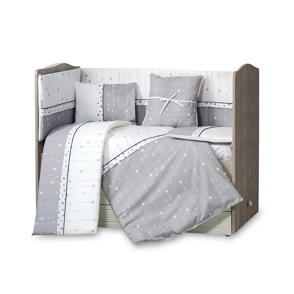 Tinnies Cot Bedding Set - Grey