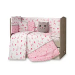 Tinnies Cot Bedding Set - Night Pink