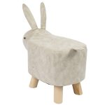 Creative Animal Soft Rabbit Wooden Stool