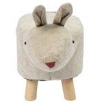 Creative Animal Soft Rabbit Wooden Stool