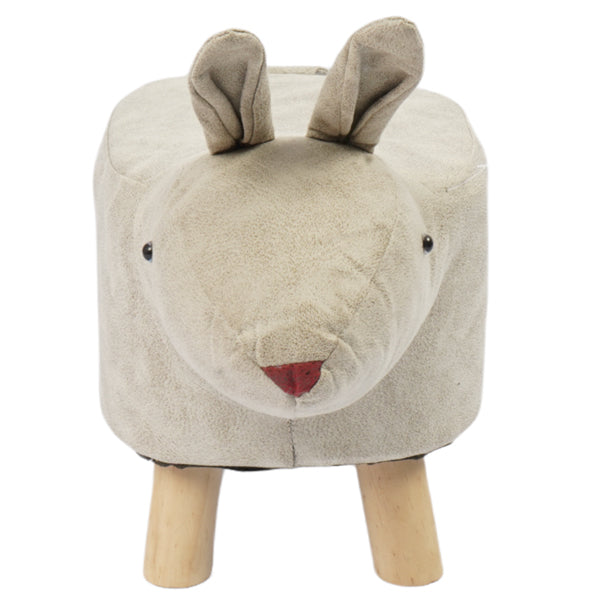 Creative Animal Soft Rabbit Wooden Stool-001