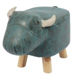 Creative Animal Soft Bufflao Wooden Stool