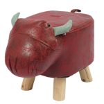 Creative Animal Soft Bufflao Wooden Stool