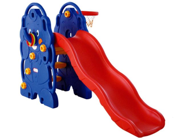2 In 1 Kids Slide With Basket Ball