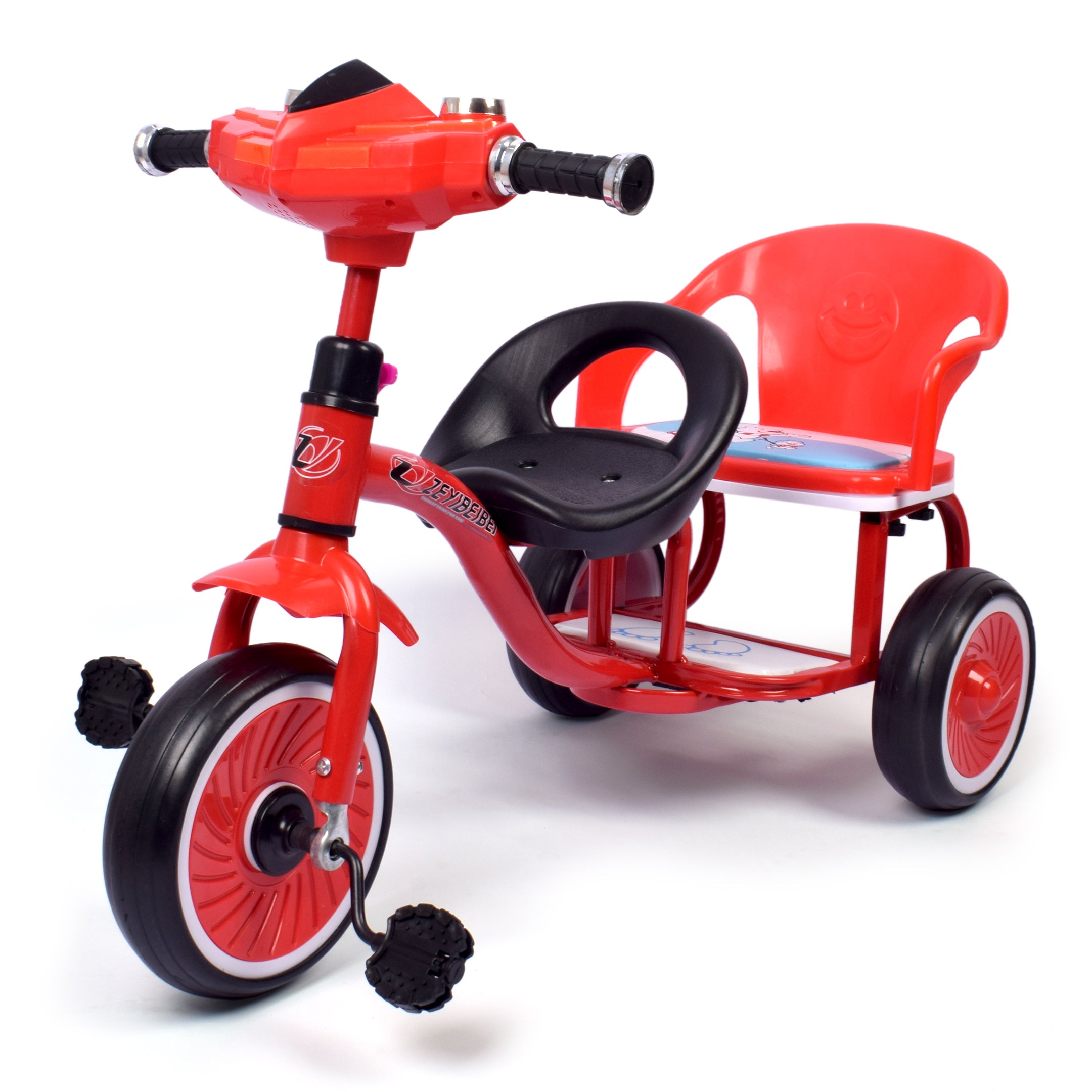 Kids Twin Seater Tricycle - Red
