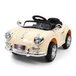 Kids Battery Operated Ride On Car - Cream