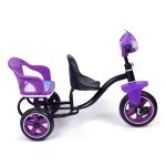 Kids Car Shape Twin Seater Tricycle – Purple