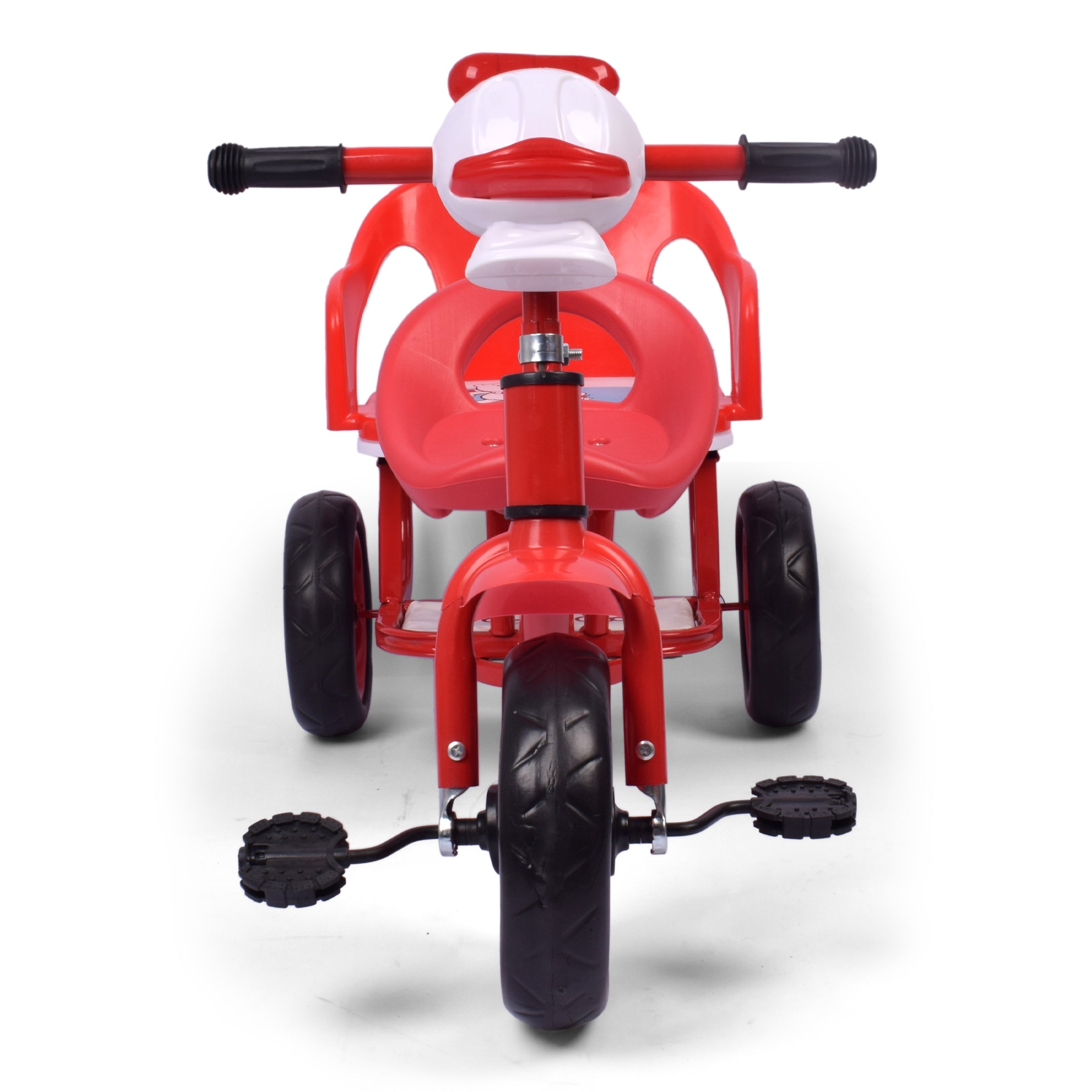 Duck face Kids Twin Seater Tricycle - Red