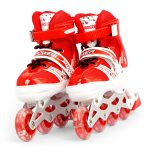 Skating Shoes Single Row – Red