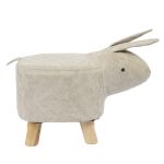 Creative Animal Soft Rabbit Wooden Stool