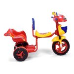 Kids Car Shape Twin Seater Tricycle – Multicolor