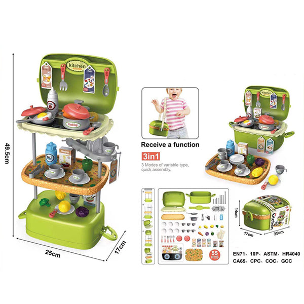 3 In 1 Kids Coffee Shop Game Toy Set