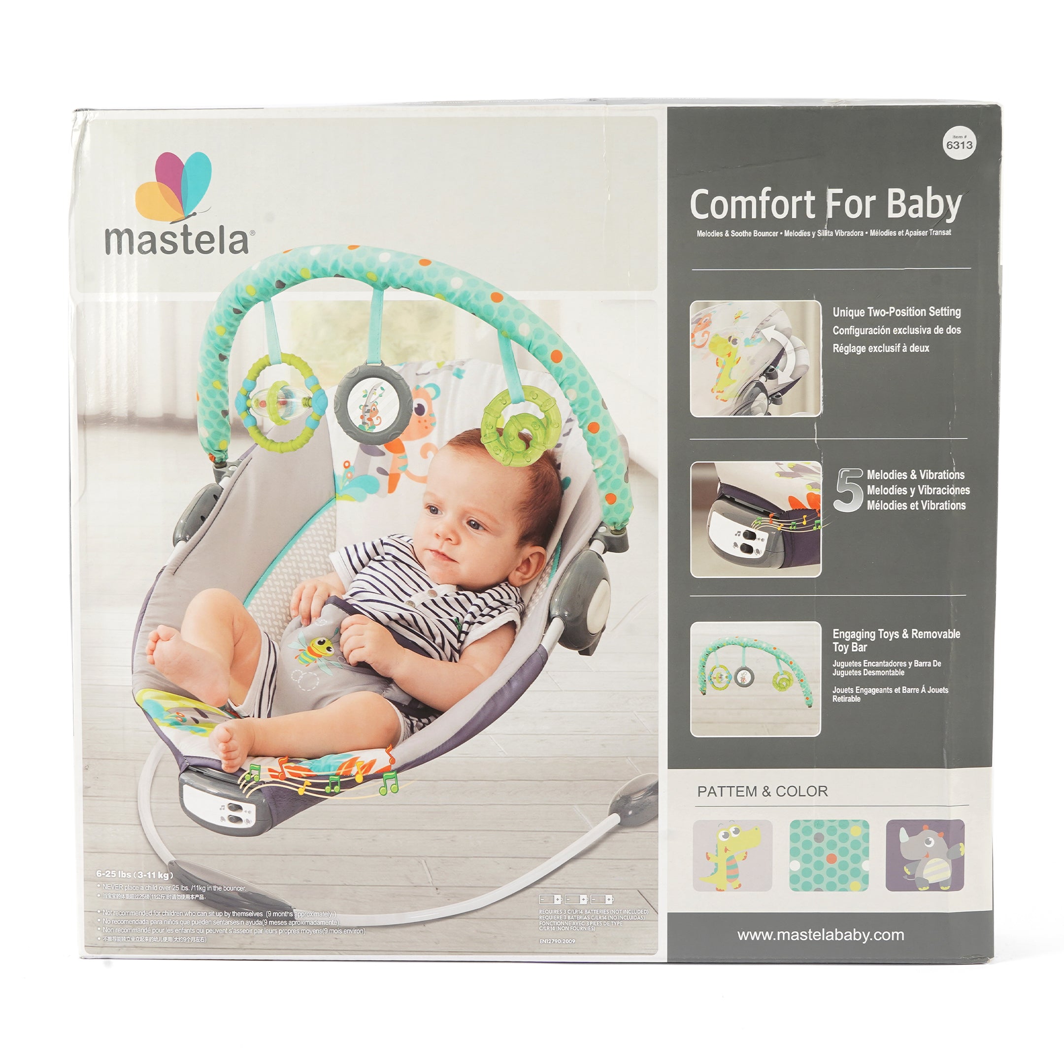 Mastela Comfort for Baby Bouncer Grey