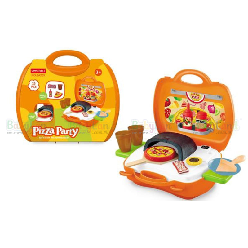 Kids Baking Pizza Game Toy Set - 23 Pcs
