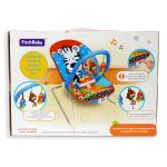 Zebra Print Baby Bouncer with Vibrations