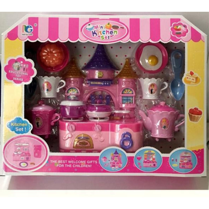 Kids Kitchen Tableware Toy Game Set