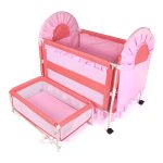 2 in 1 Baby Crib & Cradle with Mosquito Net