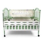Wooden Baby Cot Green