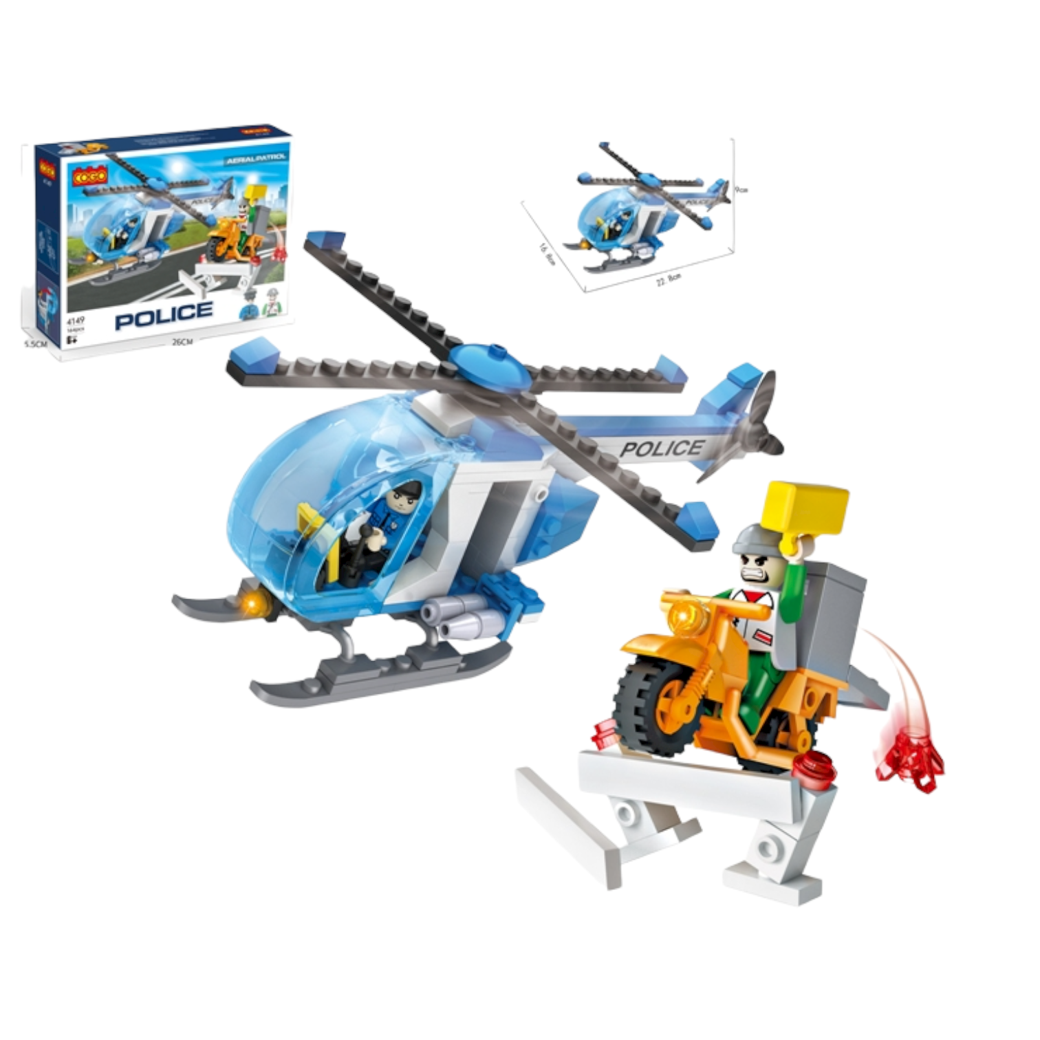 Building Blocks Police Helicopter