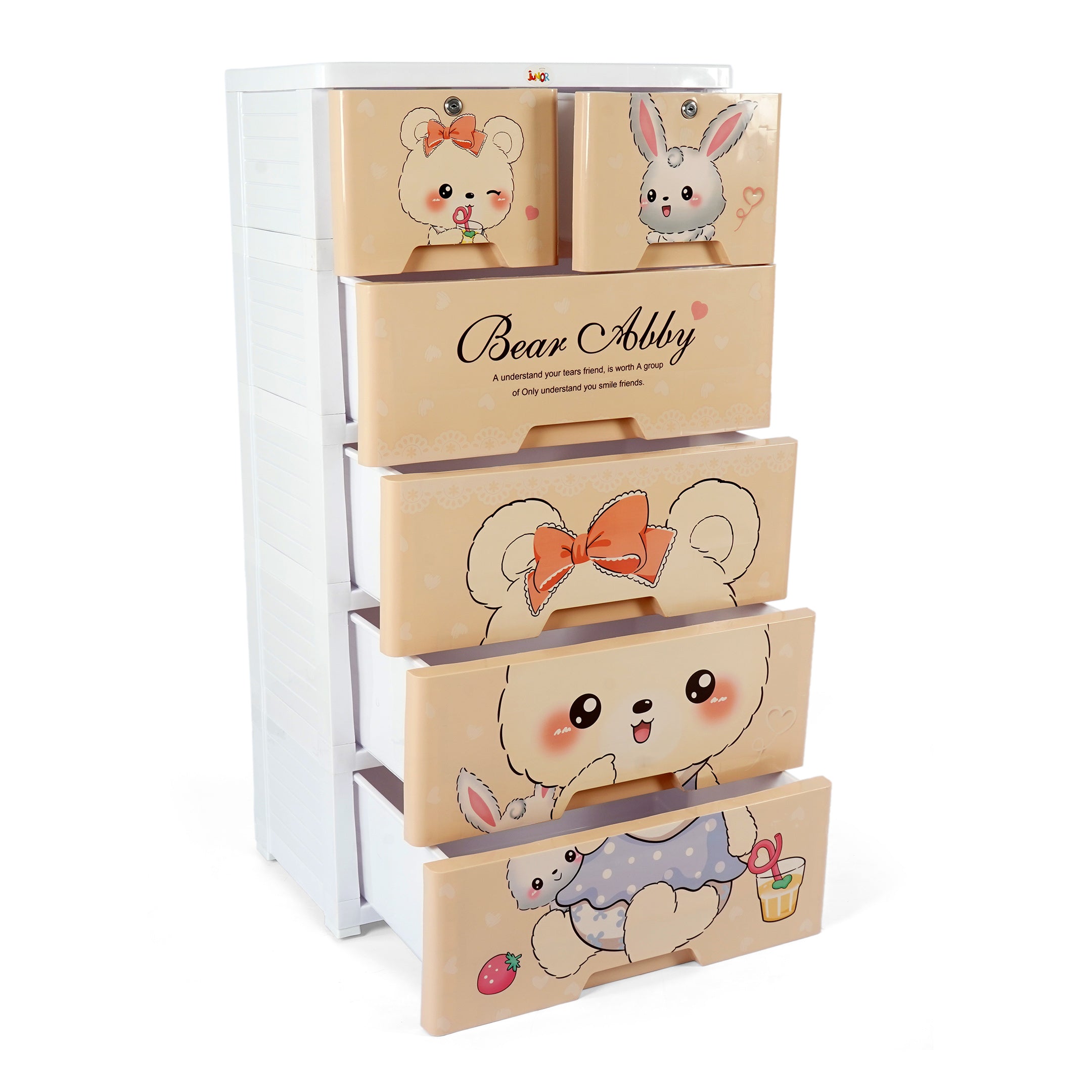 Kids Wardrobe Storage Cabinet - 5 Layers