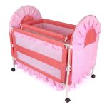2 in 1 Baby Crib & Cradle with Mosquito Net