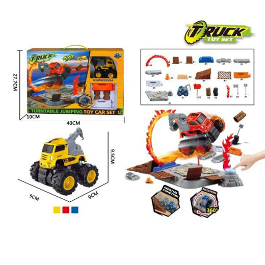 Kids Turnable Jumping Construction Truck