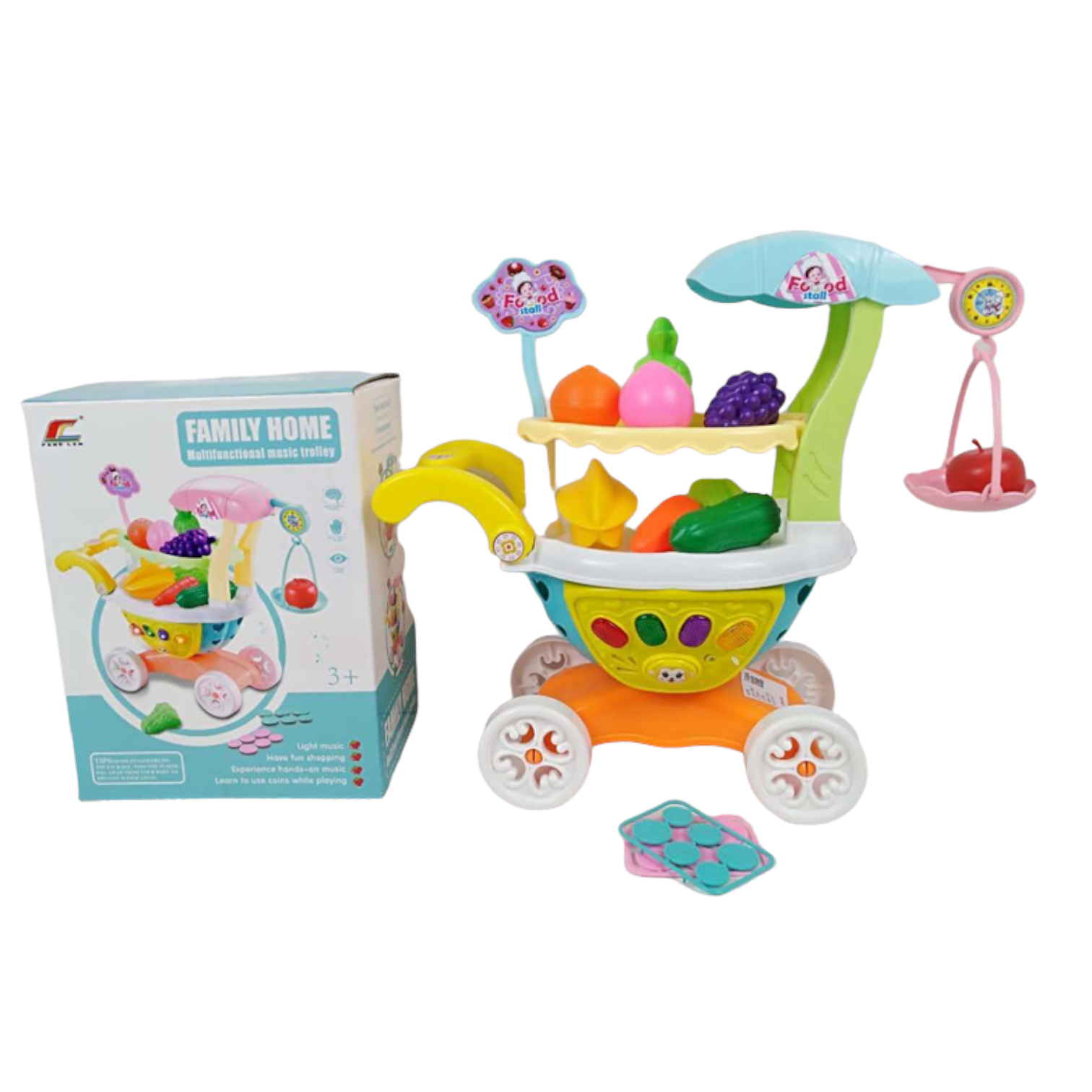 Multi Function Shopping Cart Game Toy Set