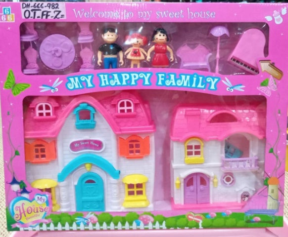 Doll House Game Toy Set - My Happy Family