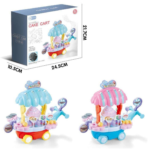 Kids Cake Cart Game Toy Set