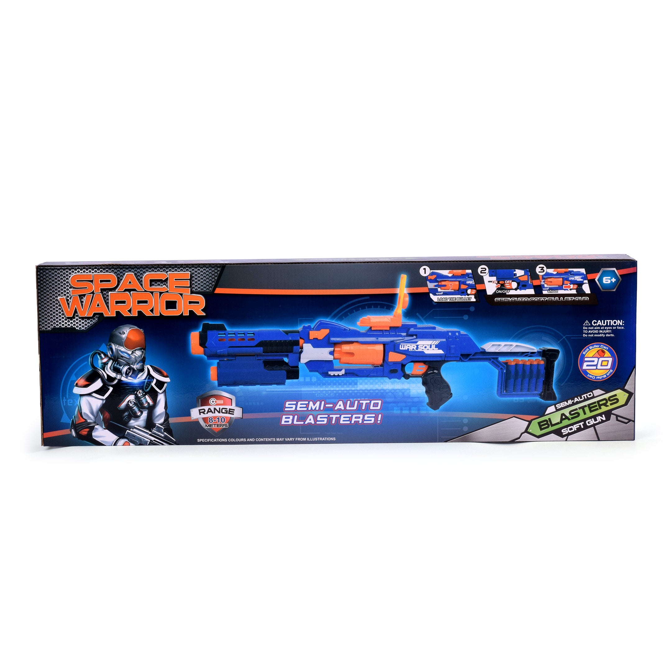 Space Warrior Semi Auto Blaster Toy Gun