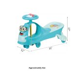 Kids Twisting Car With Swing