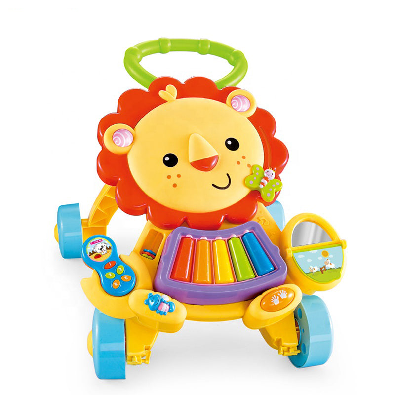 Multifunctional Lion Handcart Baby Walker