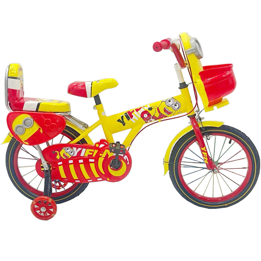 Kids Bicycle 16" 4 Wheels - Minions - Yifi