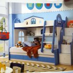Baby Bunk Bed Blue