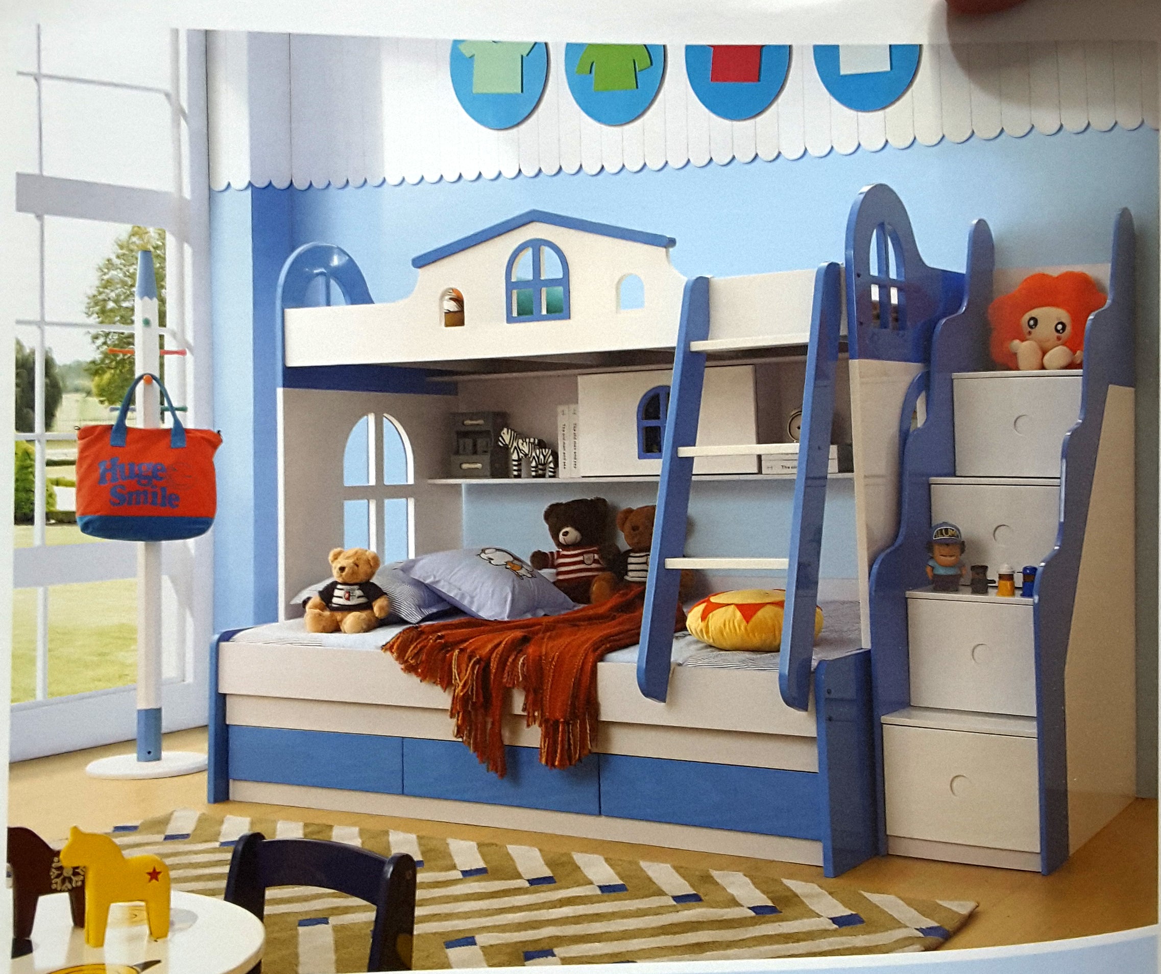 Baby Bunk Bed Blue