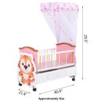 Wooden Baby Cot with Drawers